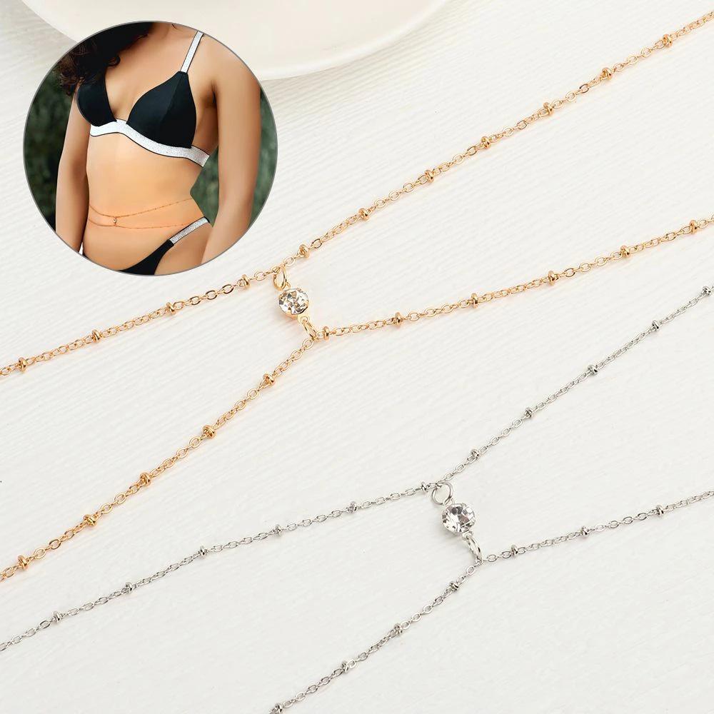 Bohemian Rhinestone Metal Body & Waist Chain Jewelry