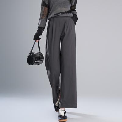Women's Spring and Summer New Thin Section of Small Size Trousers Loose Casual Straight Trousers Nine-minute Trousers