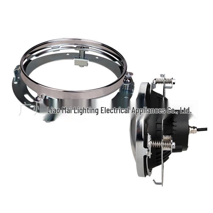 7" Round Headlight Bracket for Harley Motorcycles & Wranglers