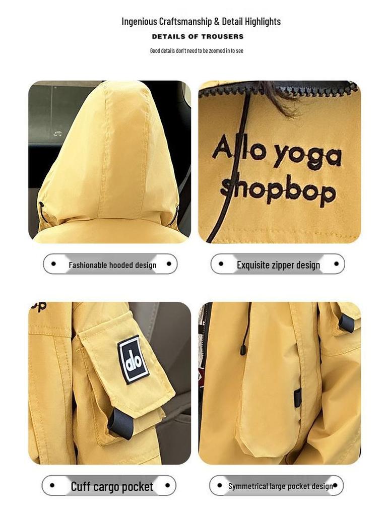 Girls' Hooded Windbreaker 2025: Casual Workwear Jacket for Spring & Autumn