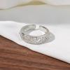 High-end Four-leaf Clover Open Ring Exquisite Workmanship Long-lasting Accessible Luxury Classy Versatile Open Ring