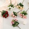 10 Heads Real Happy Flower 6 Colors Photography Photo Gift Valentine's Day Flowers Rose Flowers Decorative Home Decorative