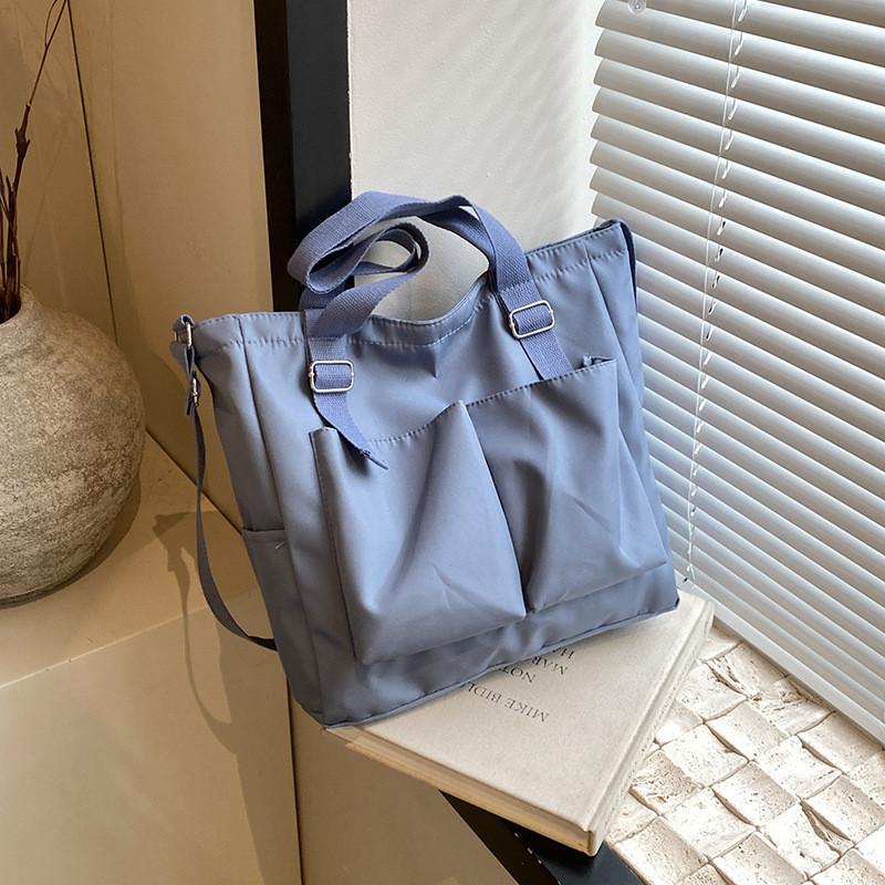 Trendy Street Style Oxford Cloth Tote Bag For Women 2024 Large Capacity Shoulder Bag For Daily Use