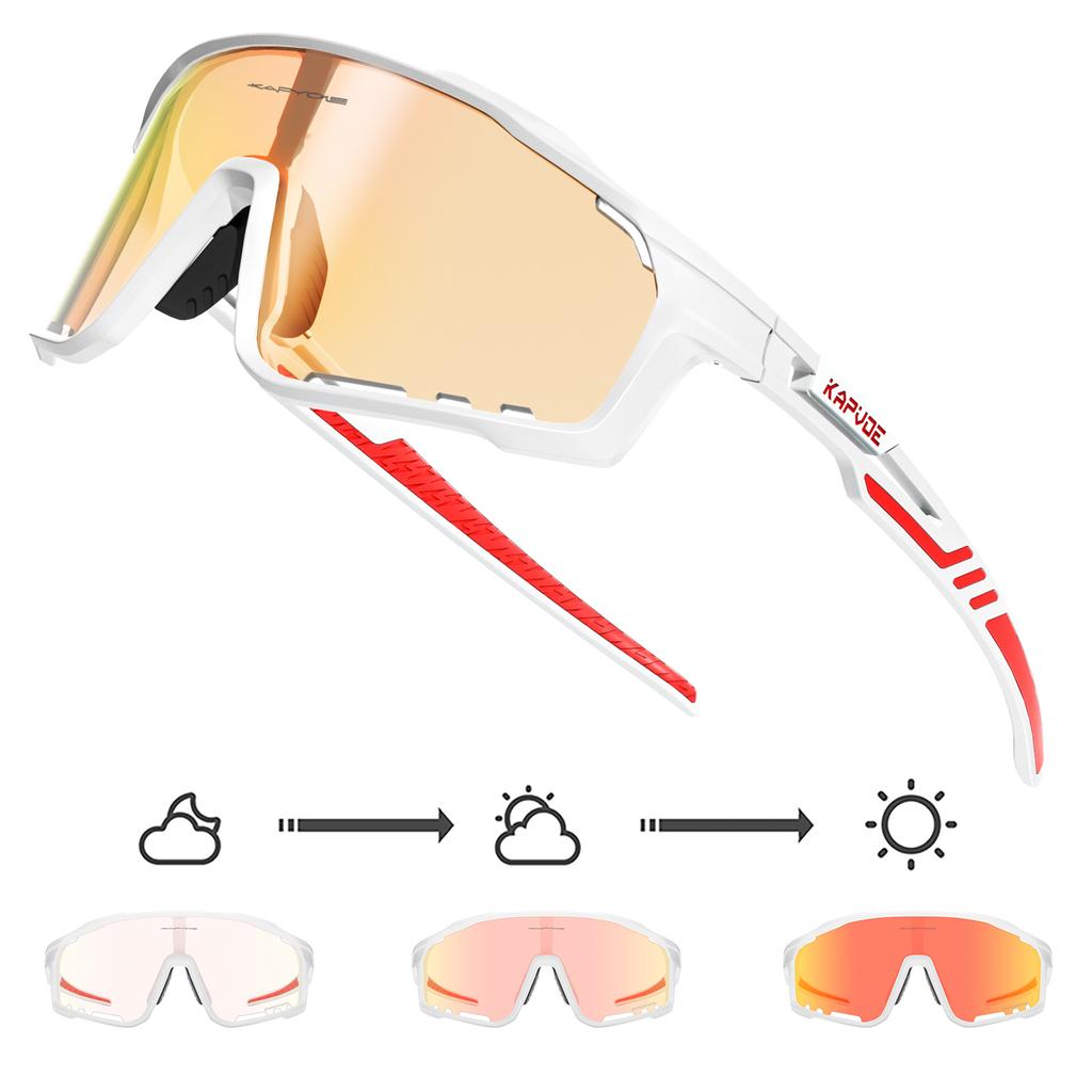 Pochromic Cycling Glasses Cycling Sunglasses Man Bicycle Goggles UV400 Outdoor Bike Eyewear MTB Sports Accessories