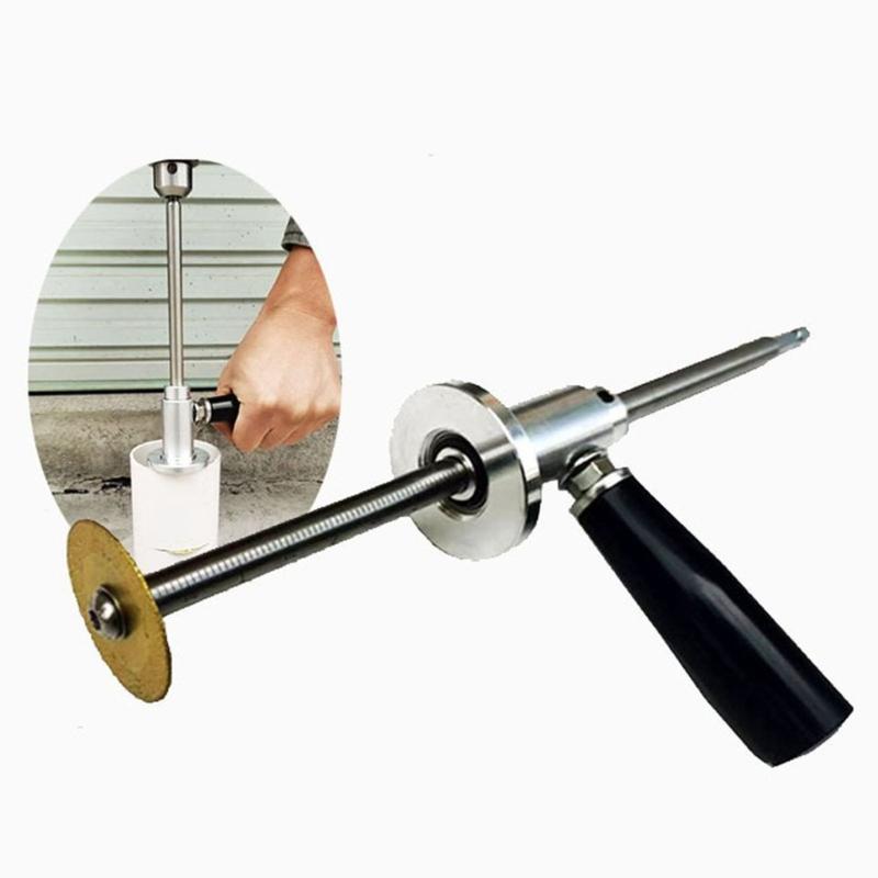 Grit Wheel Plumbing Inside Cutter Tool With 7Inch Depth Adjustment Ergonomic Grip Tool For PVC Pipe Installation Cutting
