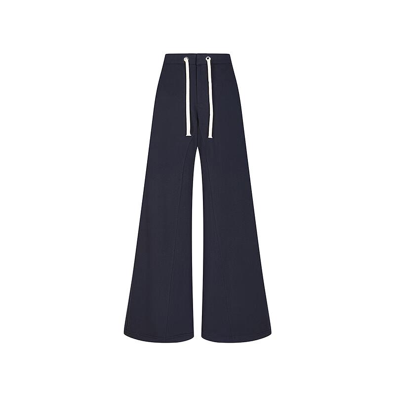 LESSS 2025 Spring Slim Fit Flared Long Pants