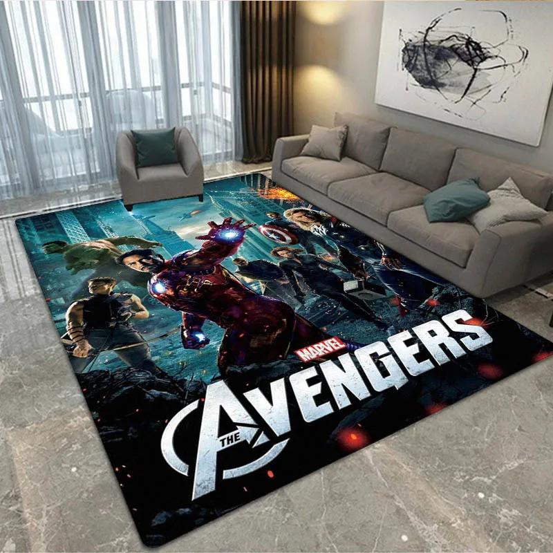 3D The Avengers Cartoon printed Carpet Living Room Bedroom Carpet Non-slip carpet home bedroom decor area rug Birthday Gift