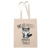 Tote Bag Gisèle Bas Les Pattes Raccoon | Cotton Canvas Bag Original Birthday Christmas Gift Humor Mother's Day