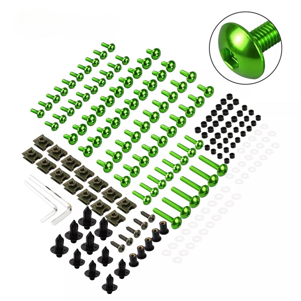 190PCS Motorcycle Windscreen Fairing Bolts Fastener Clip Screws Kit For SUZUKI GSXR 600 750 1000 K1 K2 K3 K4 K5 K6 K7 K8 K9 K10