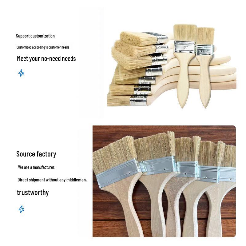 Multi-Purpose Bristle Brushes: Industrial Glue, Barbecue, Household, Hard/Soft Bristles for Cleaning & Dust Removal