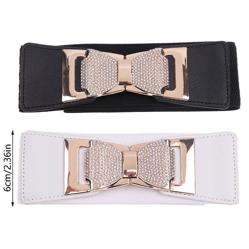 Wide Elastic Waistband  Bow Knot Ladies Corset Belt Waist Dress Decor