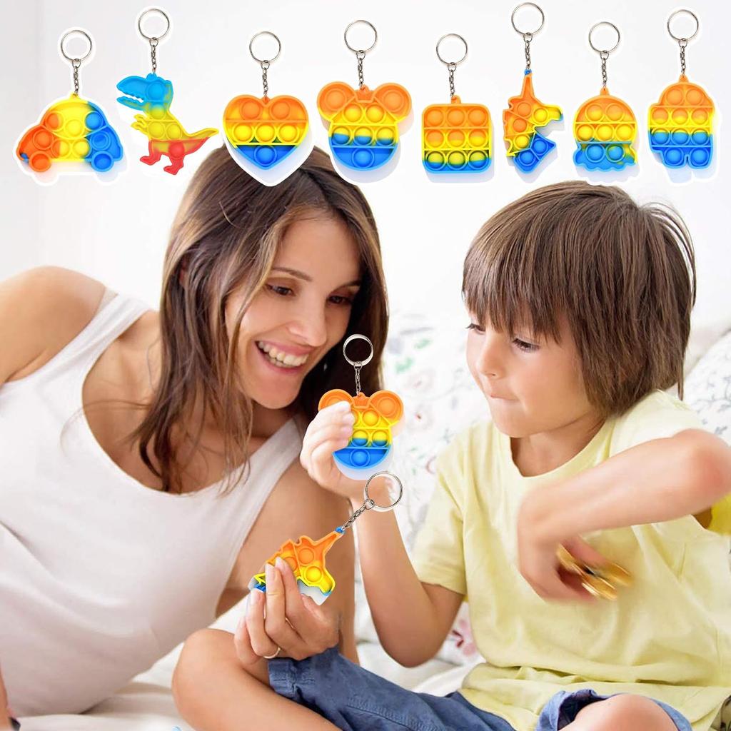 Push  Toy Keychain ,Bubble  Toy Stress Relief Toys For Adult Kids