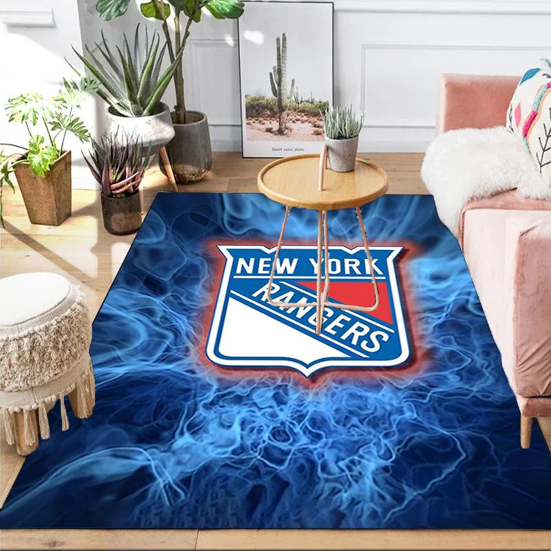 Rangers Hockey Area Rug Suitable for Indoor And Outdoor,Carpets for Kitchens, Homes, Offices, Living Rooms,Home Decor,Christmas Gift