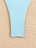 Solid Tie Side Starfish Decor Sexy Two Piece Bikini Swimsuit Fashion Elegant For Vacation