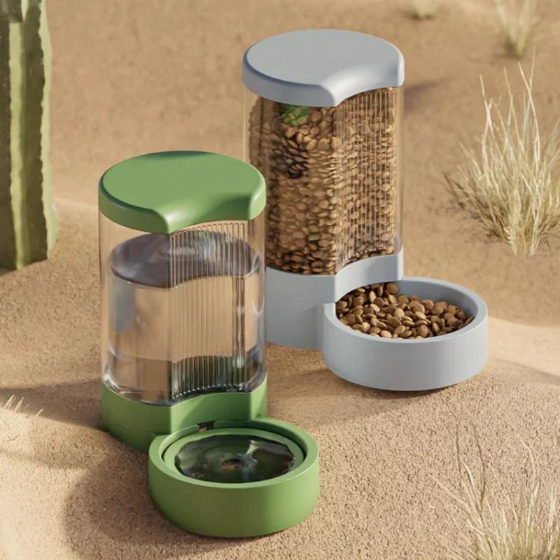 Automatic Pet Feeder & Waterer Combo 4L Large Capacity Cat Dog Bowl Durable Plastic Feeding Dish Pet Supplies For Household Pets