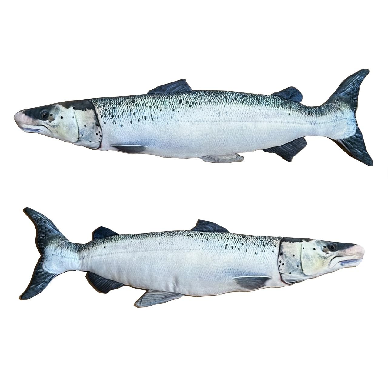 

Ultra-Realistic Sea Creature Giant Fish Plush Pillow, Long Cushion, 80cm Long, Fluffy Toy (Salmon)