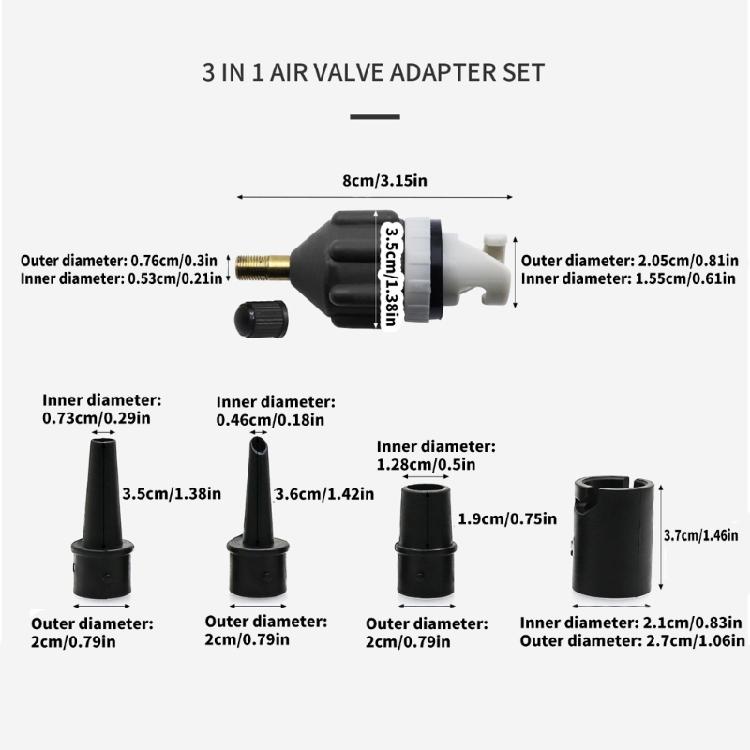 Inflatable Boats Air Pumps Converter with Air Nozzle Nozzle Paddleboard Pumps Adapter Conventional Air Adapter