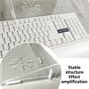 Removable Tilted Keyboard Stand Ergonomic Typing Acrylic Keyboard Riser Tilt Desk Computer Keyboard Lifter For Home Office Games