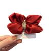 Children's Chinese New Year Red Embroidered Bow Hair Clip & Ties for Hanfu Style
