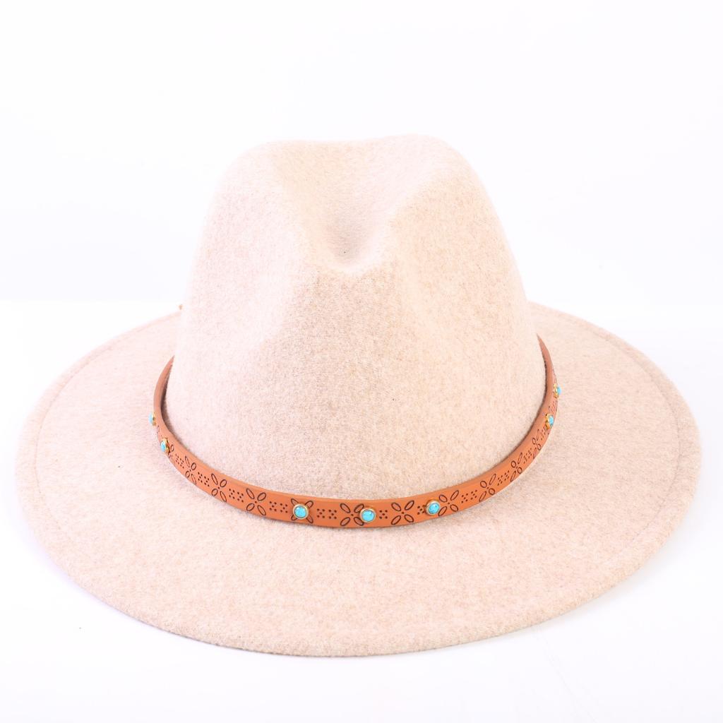 Popular European and American High-end Wool Top Hat, Men's and Women's Fashion Versatile Elegant Top Hat Jazz Hat