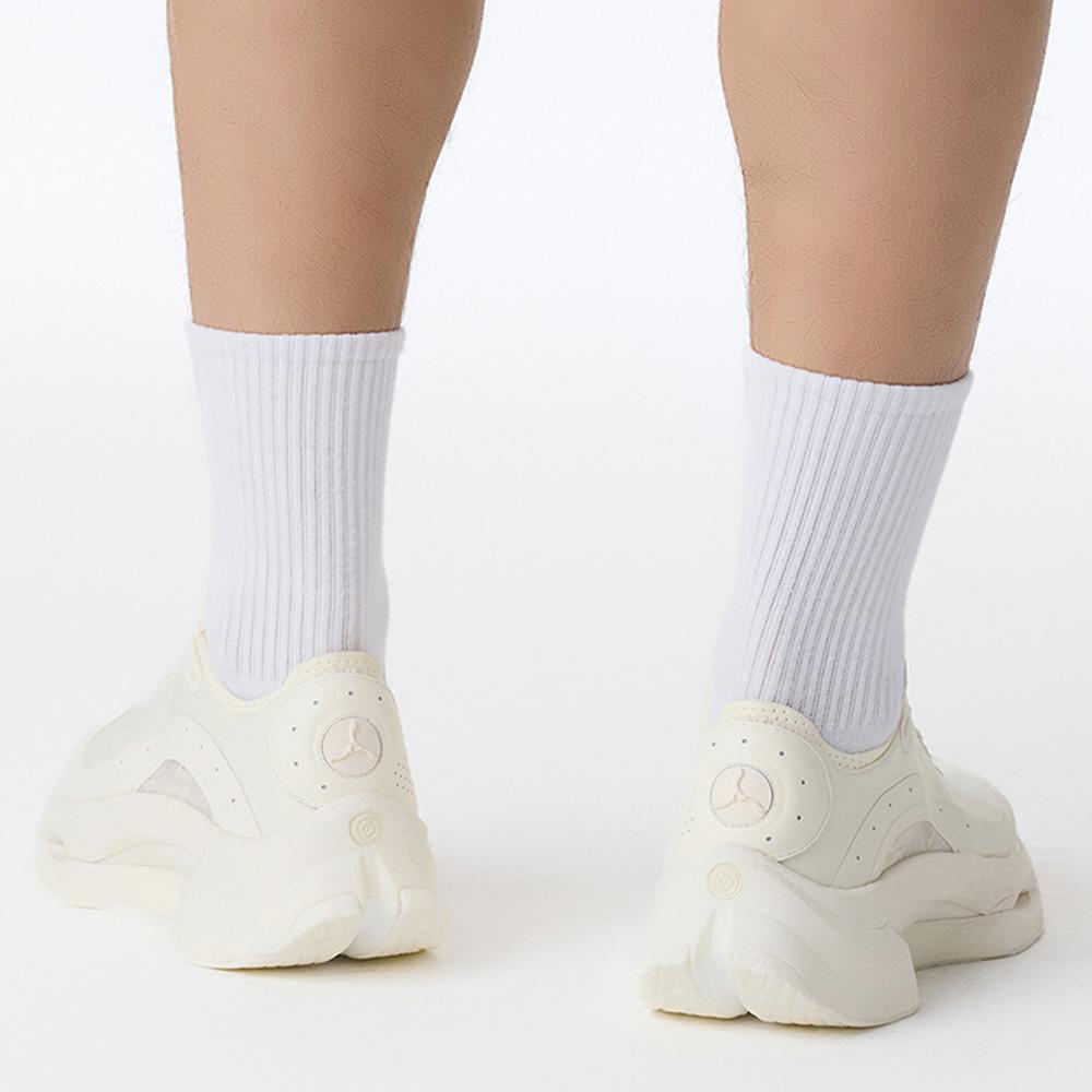Li-Ning 1990 Tpu Shadow Fashion Classic Shock Absorption Non-Slip Low-Top Casual Shoes Men Casual Shoes Off-White ALFV009-1