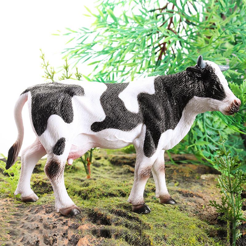 Cross-Border Animal Toy Set: Sheep, Cow, Horse, Donkey, Goat, Poultry Plastic Models