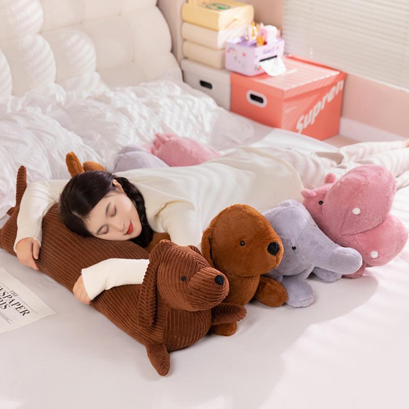 Long Sausage Dog Body Pillow Large Dachshund Stuffed Doll Toy Cute Dog Decorative Throw Pillow Sleeping Back Cushion Sofa Decor