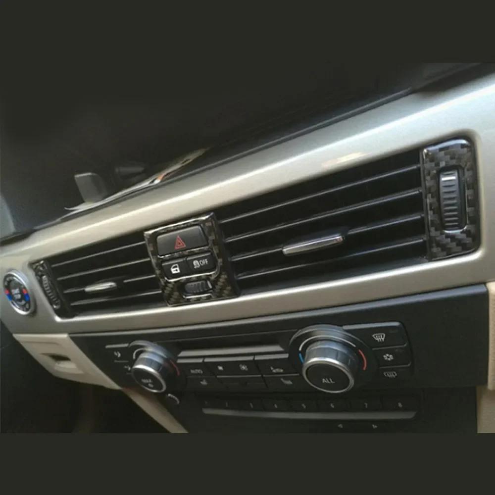 Finitura Presa d'Aria in Fibra di Carbonio Interno Centrale Per BMW Serie 3 E90 E92 E93 2005-2012 Parti di Ricambio Accessorio Auto