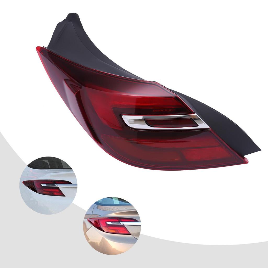 Compatible with 2014-2016 Buick Regal Rear Taillight Assembly: Brake Light, Turn Signal, Cover.