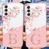 For Samsung Galaxy A13 A14 5G Case Fashion Letter Flower TPU Soft Silicone Cover For Samsung A 13 A14 A 04S Phone Case Funda