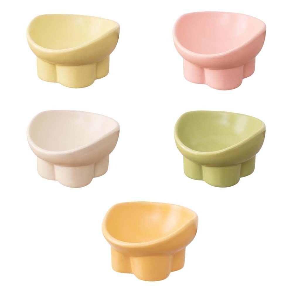 Large Diameter Neck Protection Bowl Anti-knock Pet Food Bowl Elevated Cat Bowl for Pets Cats Dogs