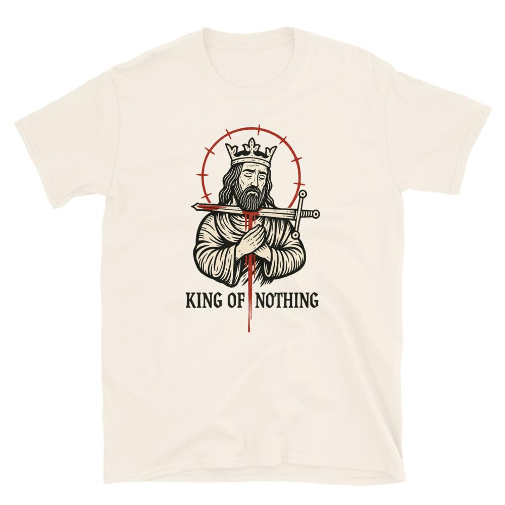 

King of Nothing Tattoo Art TShirt Latin Retro Art Vintage Style Graphic Tee Unisex T-Shirt M