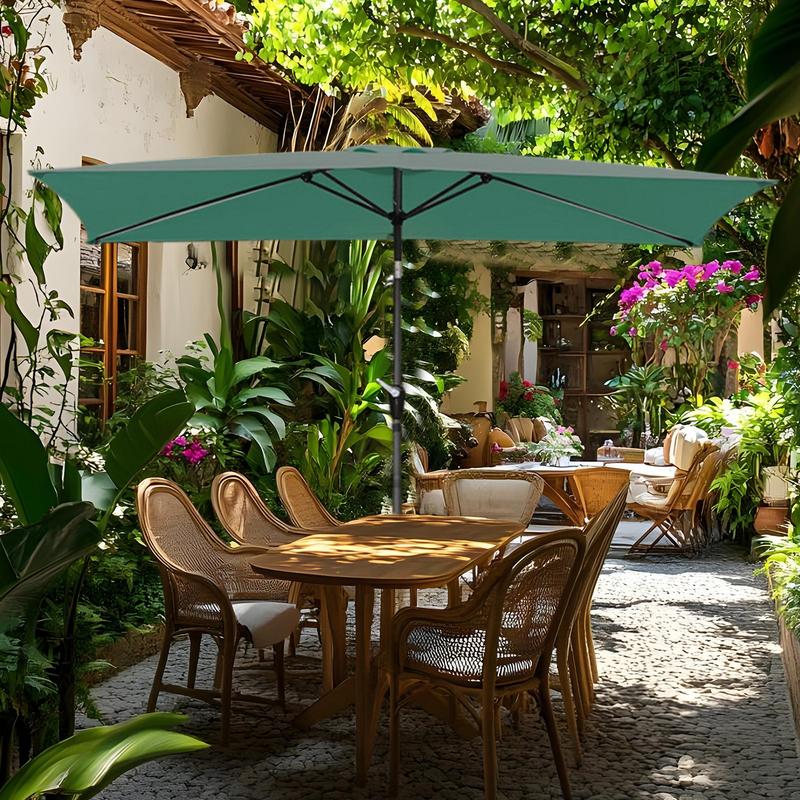 2x3 m Rectangular Patio Umbrella Cloth Replacement Canopy Heavy Duty Cantilever Parasol Top For Outdoor Deck, Backyard