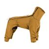 Full Coverage Dog Jacket Winter Warm Fleece Lined Windproof Waterproof 4-Leg Adjustable Pet Coat Large Breeds