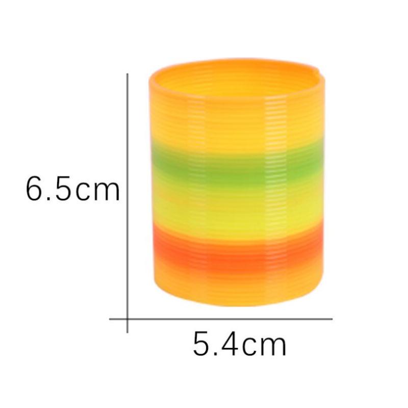 1pcs Rainbow Circle Funny Toys Early Development Educational Folding Plastic Spring Coil Children's Creative Magical Toys
