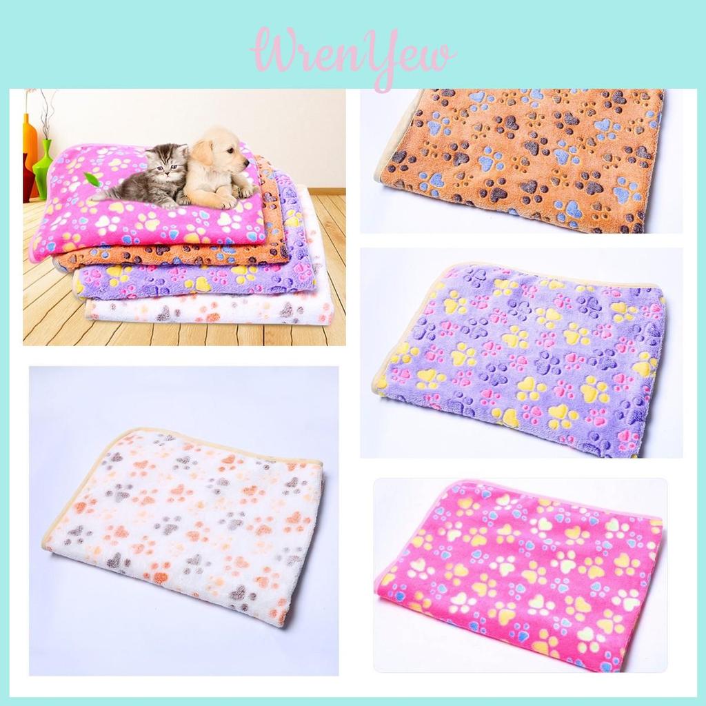 Coral Velvet Dog Kennel Pad Pet Blanket For Autumn And Winter Warm And Comfortable