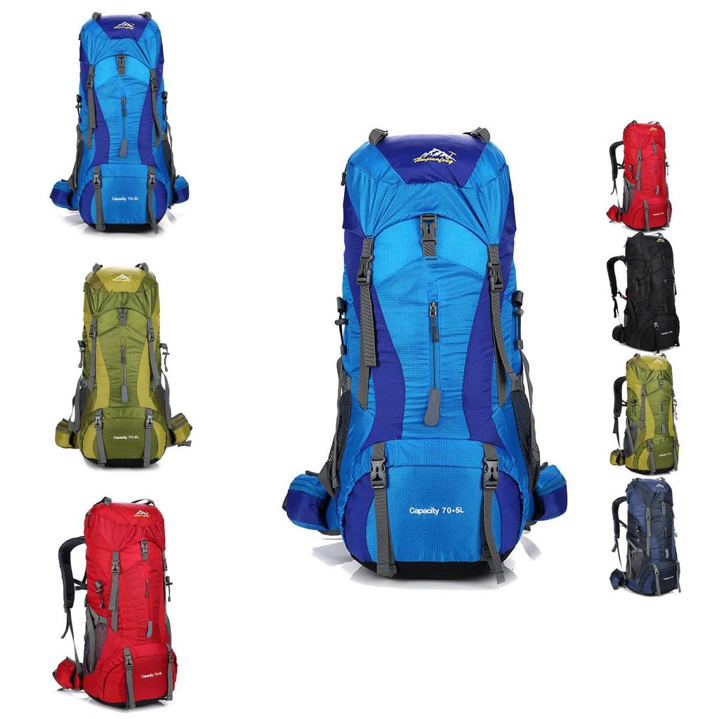 Outdoor Trekking Backpack With Air Cushion Straps For Hiking And Travel Unisex