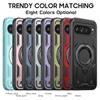Shockproof Bumper For Google Pixel 9 Pro XL 9A Magnetic Ring Fold Bracket Phone Case For Google Pixel 10 Pro XL Dual Layer Cover