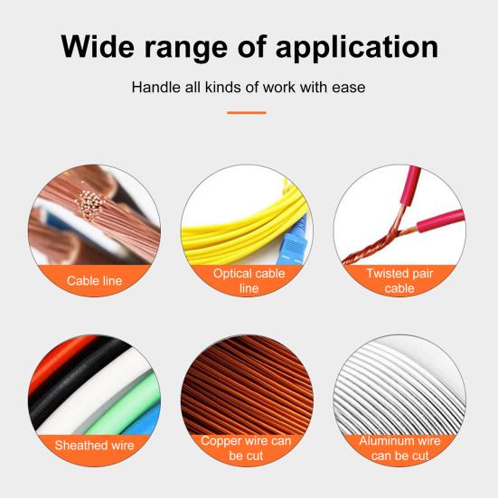 Wire Stripper with Voltage Tester Ergonomic Handle High Precision Compact Portable Multi-function Electric Wire Stripping Tool