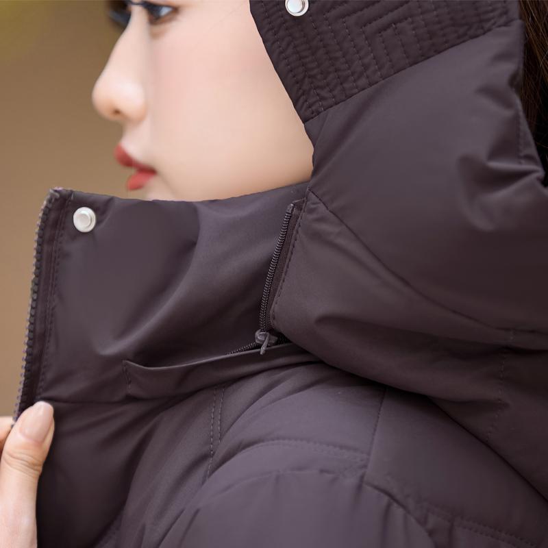Nadměrné velikosti XL-6XL Zimní bundy Dámské svrchní oblečení S kapucí Hřejivé Ležérní Zimní kabát Dámské parky