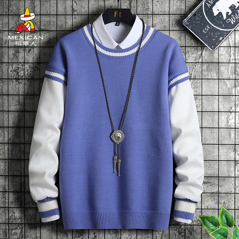

MEXICAN Men s College Style Pullover Knit Sweater XL