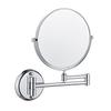 Bathroom Cosmetic Mirror 6 Inch Wall Mounted Cosmetic Mirror Retractable Round Cosmetic Mirror Double Sided Mirror Bathroom