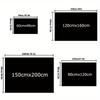 1pc Stitch Pattern Area Rug Soft Flannel Floor Mat for Living Room,Office,Bedroom and Carpet
