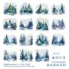 Vintage Nature Sticker Pack 30pcs Scenic Landscape Plant Decorative Stickers for Journals Scrapbooking Crafting and DIY Projects
