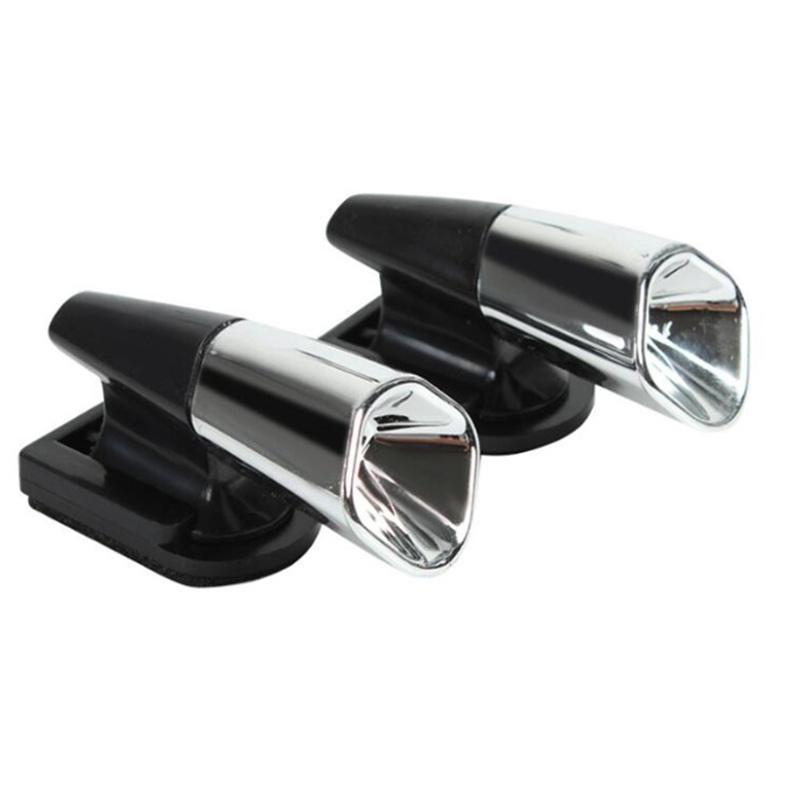 2Pcs Ultrasonic Animal Repeller Saving Wind Whistle Car Motorcycle Deer Warning Repeller Black Whistles