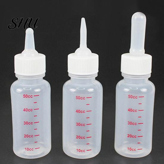 Cat Nursing Bottle 50ml, 120ml Feeding Soft Head Leak-proof Removable No Odor Pet Kitten Dogs for Newborn Puppy