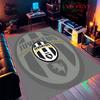Tappeto Rug Juve per Soggiorno Camera da Letto Casa Decorazione Divano, Tappetino Antiscivolo per Giochi Bambini