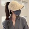 Outdoor UV Protection Hollow Top Sun Hat Foldable Beach Hat Portable Sun Visor Hat for Women
