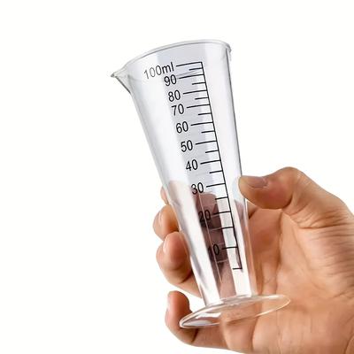 100ml plastová odměrka potravinářské kvality s měřítkem - Bez BPA, Ideální pro použití v kuchyni a restauraci