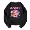 Children's Fashionable Lightweight Long-sleeved Round Neck Pullover With Pockets Printed Pullover